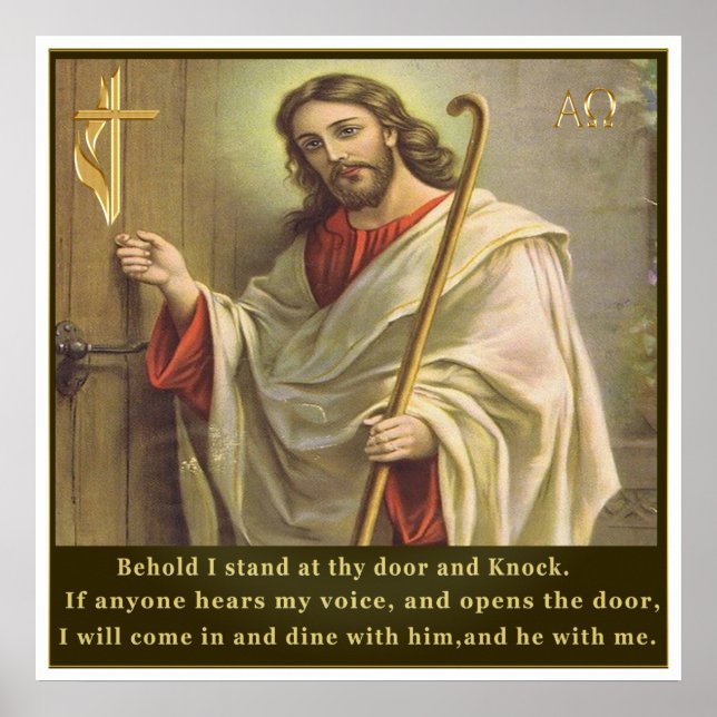 Revelations 3:20 poster (Front)