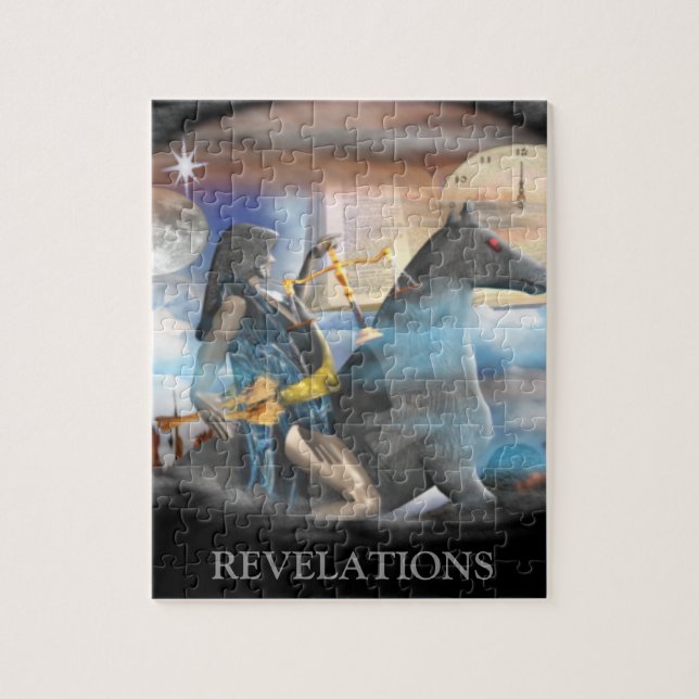 Revelations 4 horse man  jigsaw puzzle (Vertical)
