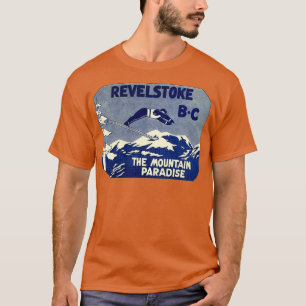 Revelstoke BC Ski Mountain Paradise Vintage Travel T-Shirt