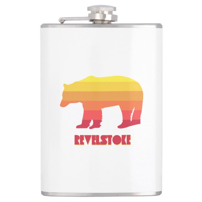 Revelstoke Bear Hip Flask (Front)