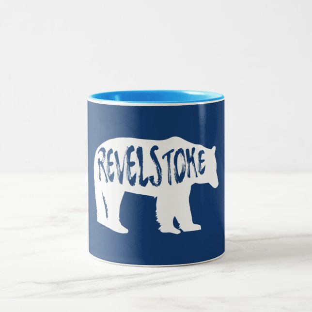 Revelstoke Bear Two-Tone Coffee Mug (Center)
