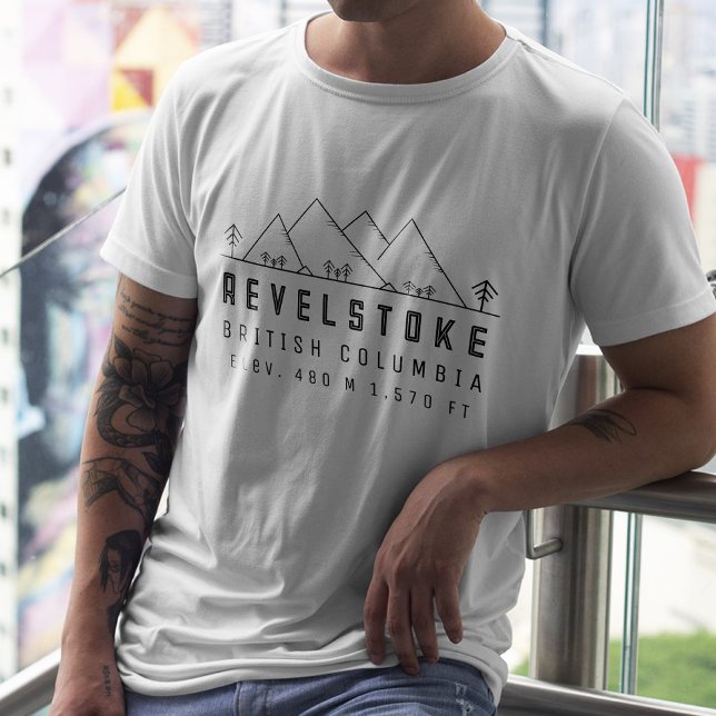 Revelstoke British Columbia Canada Minimalist T-Shirt (Creator Uploaded)