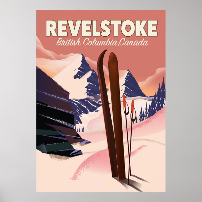 Revelstoke  British Columbia, Canada Ski poster (Front)