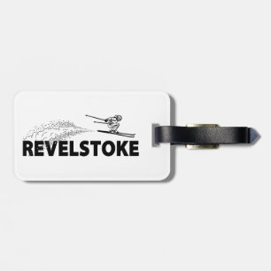 Revelstoke British Columbia Ski Jumper Luggage Tag