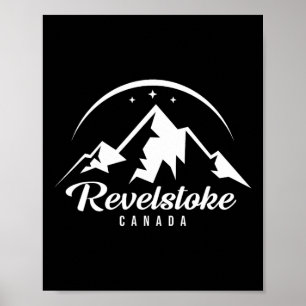 Revelstoke Canada Ski Resort Skiing Snowboarding  Poster