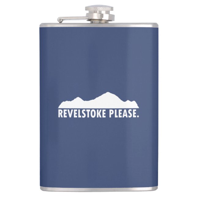 Revelstoke Please Hip Flask (Front)