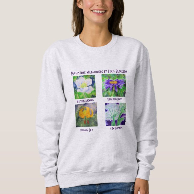 Revelstoke Wildflowers Sweatshirt (Front)