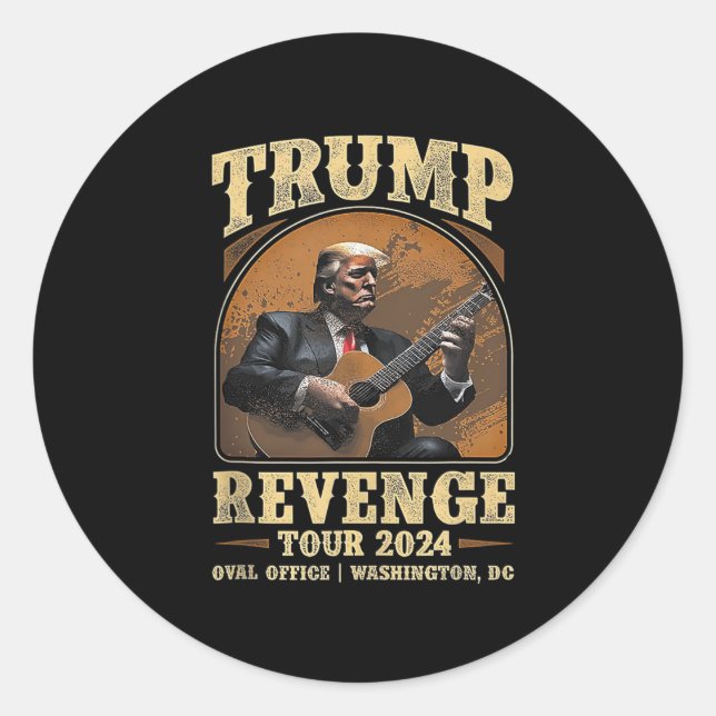 Revenge Tour 2024 2  Classic Round Sticker (Front)