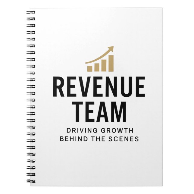 Revenue Team – Driving Growth Behind The Scenes Notebook (Front)