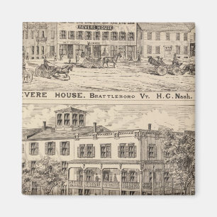 Revere House and Crosby Block in Brattleboro Magnet