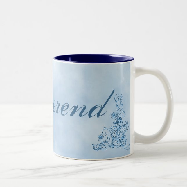 Reverend Coffee Mug- Large: Sky Blue Elegance Two-Tone Coffee Mug (Right)
