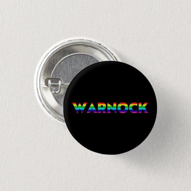 Reverend Warnock Georgia Senate runoff pride lgbt 3 Cm Round Badge (Front & Back)