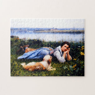 Reverie by Daniel Ridgway Knight  Jigsaw Puzzle
