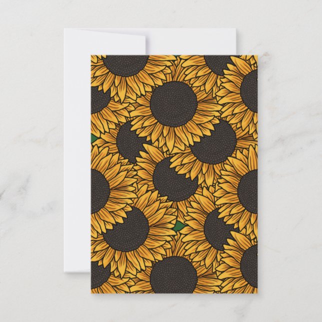 Reversable Sunflower Invitation (Front)
