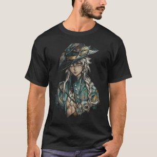 Reverse 1999 Argus Cowboy Hat Gun Belt Thigh Boots T-Shirt