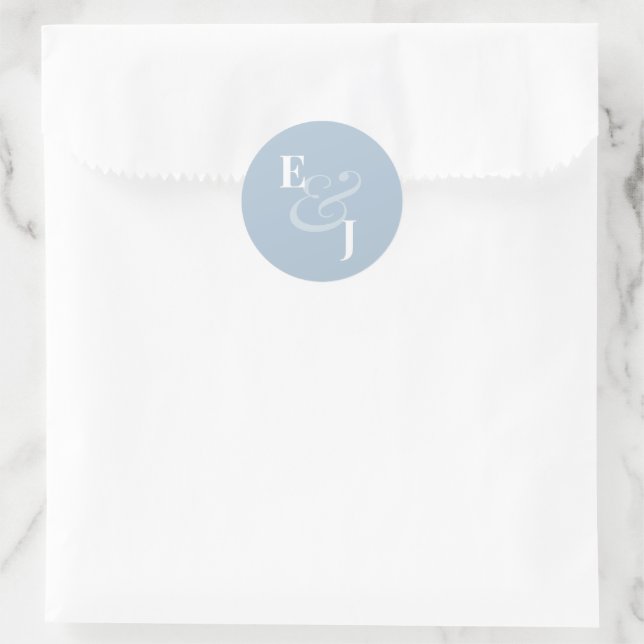 Reverse D Blue Ampersand Wedding | Envelope Seal (Bag)