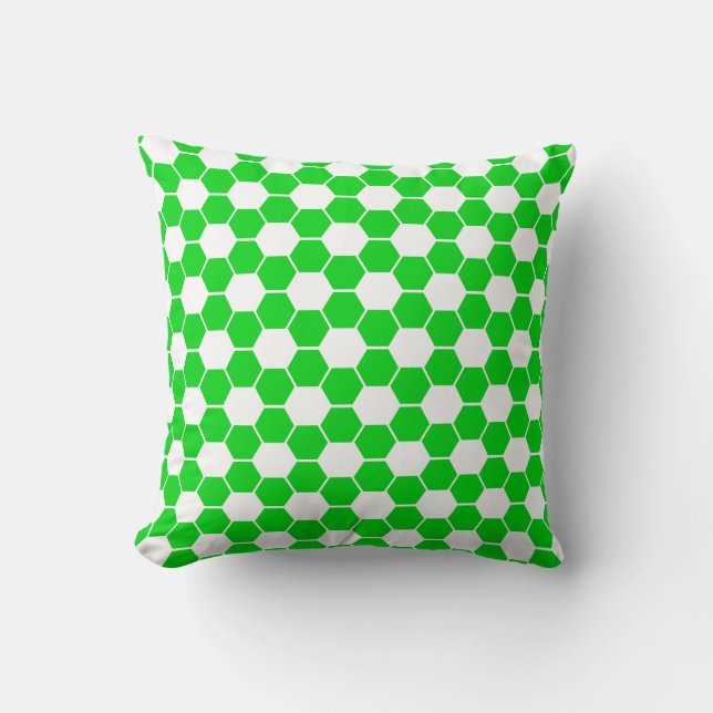 Reverse Football / Soccer Ball Texture  Cushion (Front)