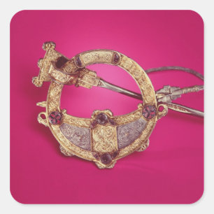 Reverse of the Tara Brooch Square Sticker