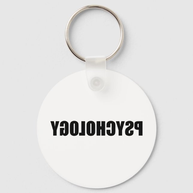 Reverse Psychology Key Ring (Front)