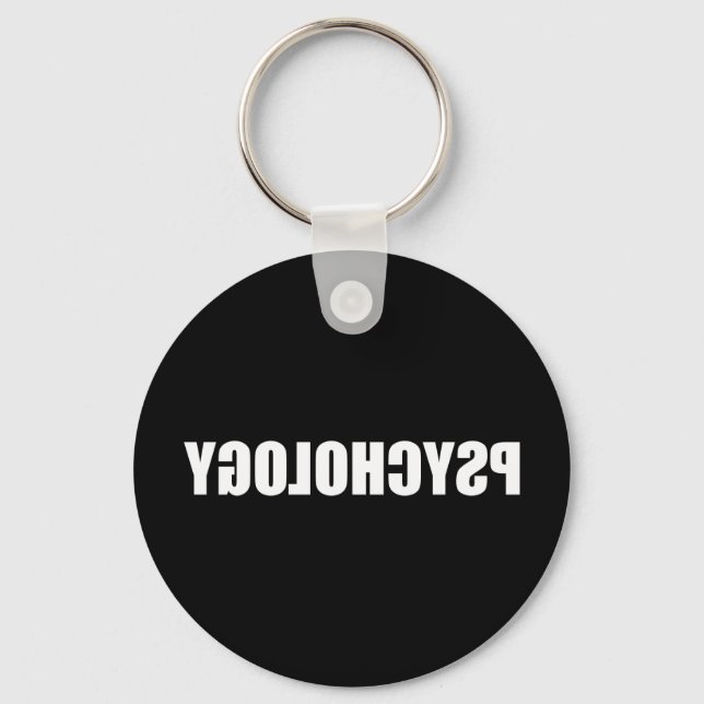 Reverse Psychology Key Ring (Front)
