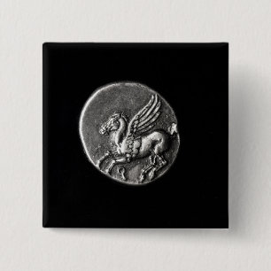 Reverse side of  coin depicting Pegasus 15 Cm Square Badge
