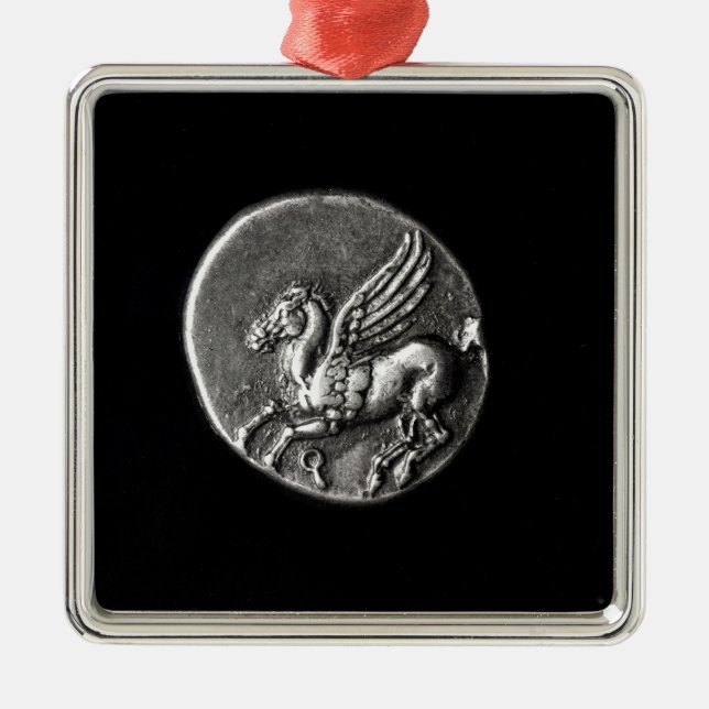 Reverse side of  coin depicting Pegasus Metal Tree Decoration (Front)