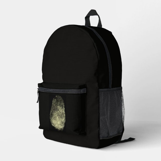 Reversed Loop Fingerprint Duffle Bag (Back Corner Right)