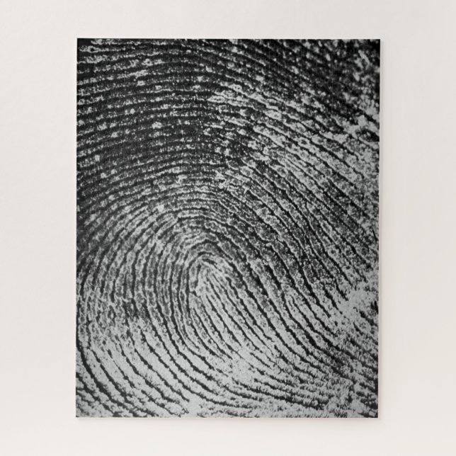 Reversed Loop Fingerprint Forensic Art Jigsaw Puzzle (Vertical)