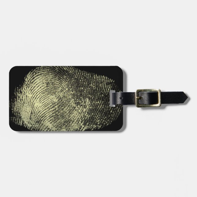 Reversed Loop Fingerprint Luggage Tag (Front Horizontal)