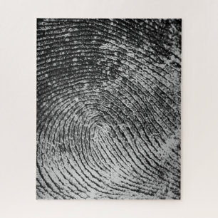 Reversed Loop Full Fingerprint Jigsaw Puzzle