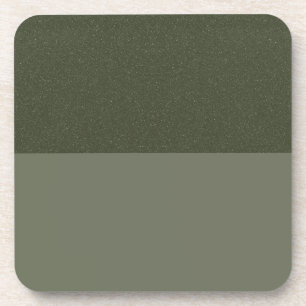 Reversed Moss Green Split Coaster – Customisable