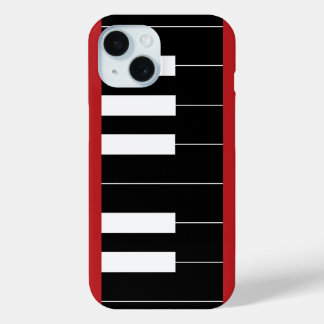 Reversed Piano Keys iPhone 15 Case