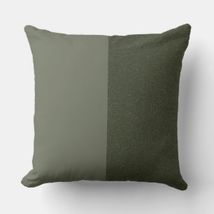 Reversed Split Moss Green Throw Pillow – Customise