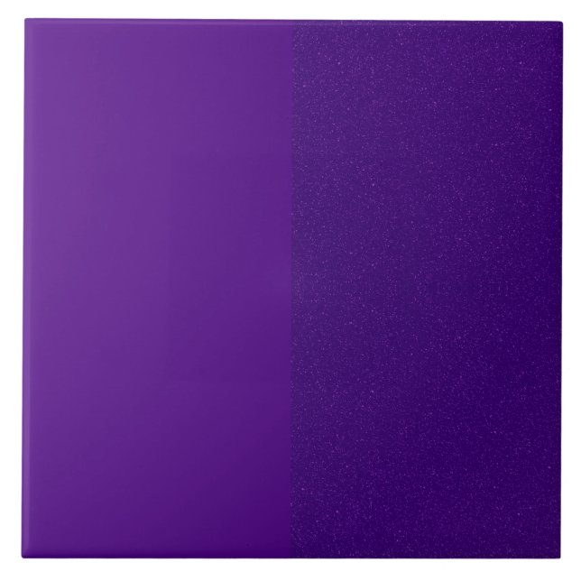 Reversed Split Purple Ceramic Art Tile – Customise (Front)