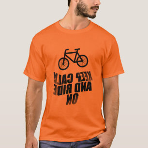 Reversed text - Keep calm and ride on T-Shirt