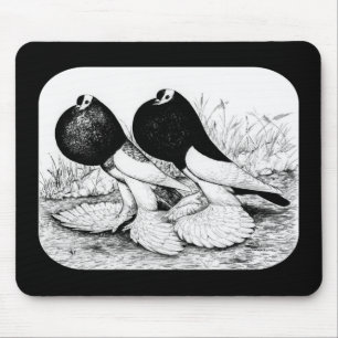 Reversewing Pouter Pigeons Mouse Pad