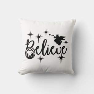 Reversible Believe Nativity Scene Cushion