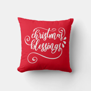 Reversible Christmas Blessings Cushion