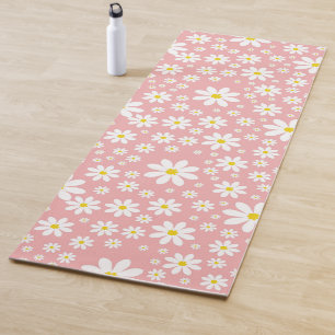 Reversible Daisy Pattern Yoga Mat