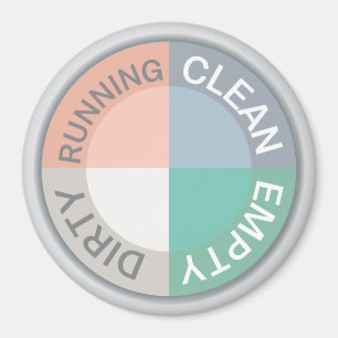 Reversible Dishwasher Clean Dirty Empty Running Magnet