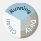 Reversible Dishwasher  Running Clean Dirty Blue