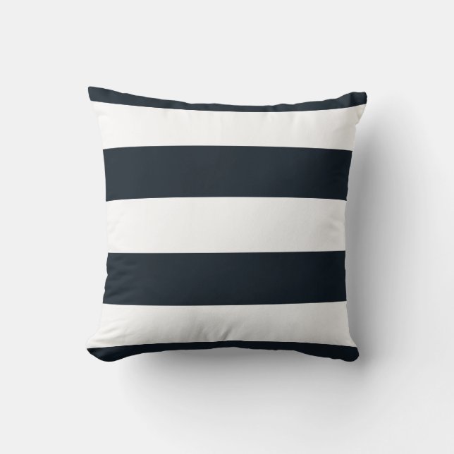 Reversible Dots & Stripes: Throw Pillow (Any Size) (Front)