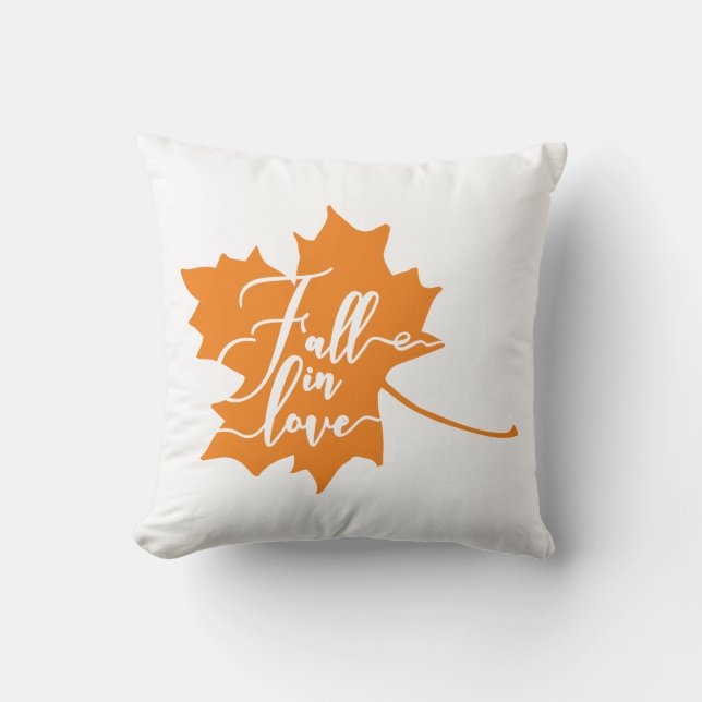 Reversible Fall In Love Leaf Cushion (Front)