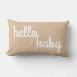 Reversible Hello Baby Lumbar Cushion