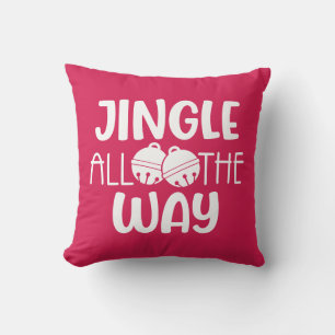Reversible Jingle All The Way with Bells Cushion