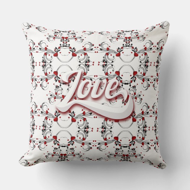 Reversible Love Pillow Valentine Day (Front)