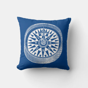 Reversible Mariners Compass Pillow