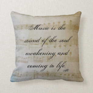 Reversible music pillow