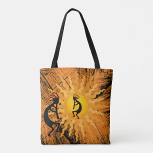 Reversible Native American Kokopelli Tote Bag