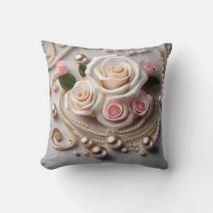 Reversible Rose & Pearl Pillow 